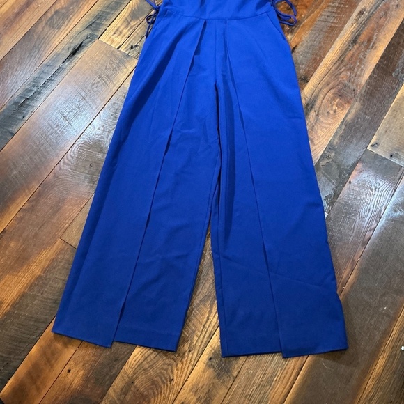 Badgley Mischka Belle Blue Jumpsuit | Size 8 - Picture 5 of 9
